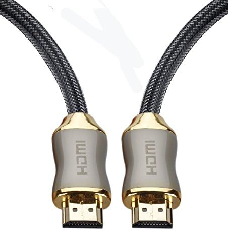 POLOK HDMI Cable 65 ft Ultra High Speed, Support 1080P, 3D, HDMI 1.4, 2.0, Ethernet, Audio Return, In Wall Installation, Zinc Metal Alloy Shielding Shell, 24K Gold Connector, Durable PVC Jacket, Pearl Nickel Plated and Nylon Mesh Braid for HD TV, DVD, Notebook, Xbox 360, PS3, Blu-ray, Type Male A to Type Male A - Latest Specification