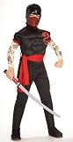 Brotherhood of the Dragon Child's Muscle Chest Ninja Warrior Costume, Medium