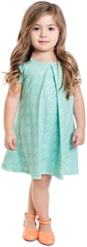 Chloe Modest Little Girl Dress in Mint - 6T