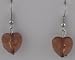 Red Resin Heart-shaped Earrings