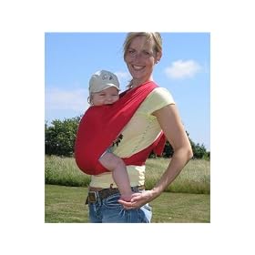 Echarpe Porte b�b� sans noeud Carry Baby Rouge