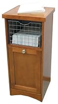 American Heritage Wood Cabinet with Basket