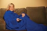 Genuine JML Snuggie Blanket - Soft-to-Touch Fleece with Large, Loose Sleeves - Blue