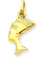 14K Gold Nefertiti Charm