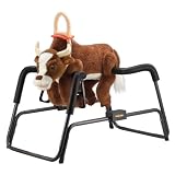 Tek Nek Toys Rockin Rider Buckaroo Deluxe Plush Spring Rocking Bull