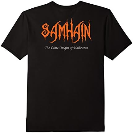 Samhain: The Celtic Origin Of Halloween Back-print T-shirt - Male Large - Black