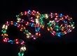 9' Christmas Light Garland with 300 Multi Mini Lights - Green Wire