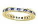 Karina B(tm) Genuine Sapphire Eternity Band in 14 kt Yellow Gold Size 7