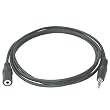 Cables To Go 13787 3.5 mm Male/Female Stereo Audio Extension Cable (6 Feet, Black)