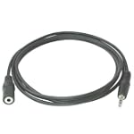 Cables To Go 13787 3.5 mm Male/Female Stereo Audio Extension Cable (6 Feet, Black)