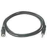 Cables To Go 13787 3.5 mm Male/Female Stereo Audio Extension Cable (6 Feet, Black)