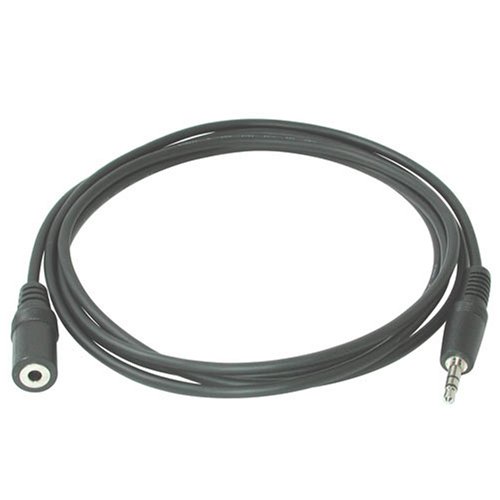 Cables To Go - 13787 - 6ft 3.5mm Stereo Audio Extension Cable M/F (Black)