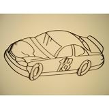 Racing Race Car Iron Sports Shadow Decorative Wall Art