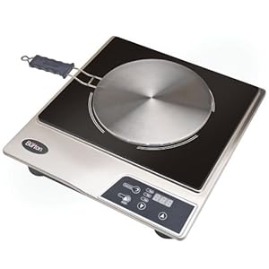 Max Burton 6050 Induction Cooktop, Stainless Steel and Black