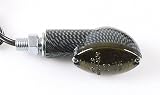 Produkt-Bild: Mini-Blinker, Cateye, Carbonlook, Glas get&ouml;nt, E-gepr&uuml;ft., Paar