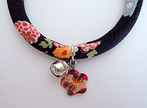 Cat collar Khusus zakka plum blossoms Collar with adjustable for Cat M size