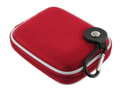 rooCASE Med Nylon Hard Shell (Red) Case for Canon PowerShot SD980IS Digital Camera Purple