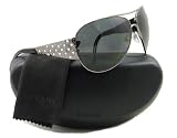 AUTHENTIC PRADA SUNGLASSES SPR 65I SILVER 5AV-1A1 SPR65I