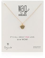 Dogeared "Wag" Gold Plated Silver Necklace, 18"