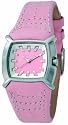Kahuna - KW06008L - Montre Femme - Quartz Analogique - Ecran rose et blanc - Bracelet rose en cuir - Acier Inoxydable - Porte monnaie assorti