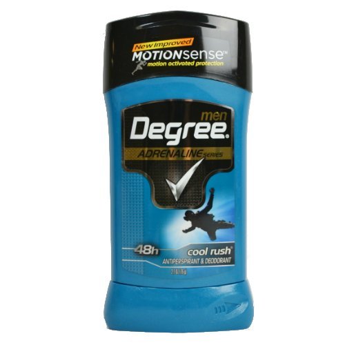 Degree Men's Adrenaline Series Anti-Perspirant and Deodorant Invisible Solid With Motion Sense Technology, Cool Rush, 2.7 Ounce (Pack of 4)
