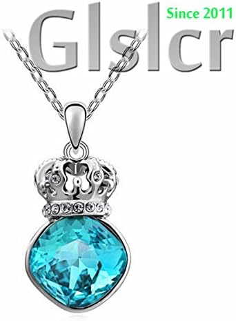 Y2CGems The new high-end accessories Crown Queen Square Crystal Austrian crystal necklace party necklace personalized fashion accessory custom 925 sterling silver jewelry