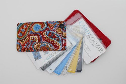 Credit Card Holder in Paisley Design Fan Out Id/business Card Holder