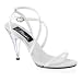 4 Inch Cute Wedding Shoe Stiletto Heel Ankle Wrap White Leather