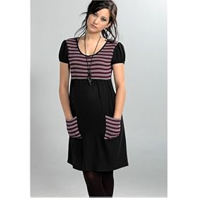 Women's Lauren Kiyomi Synthetic Cashmere Tunic with Stripe Thermal Contrast (Maternity)