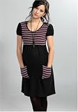Women's Lauren Kiyomi Synthetic Cashmere Tunic with Stripe Thermal Contrast (Maternity)