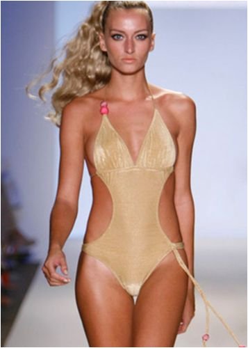Shay Todd Bohemian Rhapsody cut out swimsuit