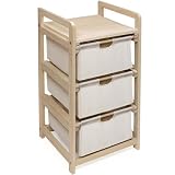 Hamper 3-Drawer Storage Unit- Natural