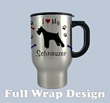 Schnauzer Love Stainless Steel Travel Mug