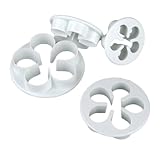 Picture LuckyStore 4pcs Fondant Cake Decorating Rose Flower Sugarcraft Plunger Cutter Mold Mould