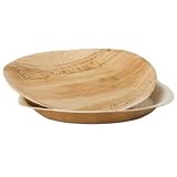 Produkt-Bild: Party Palmblatt-Teller - rund - (&Oslash; 24cm) im 10er-Pack