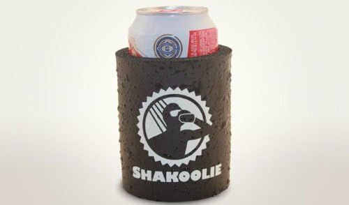 Shakoolie 3-pack (3 Shakoolies, 3 Launch Pads) - The Original Shower Beer Can Cooler (Black)