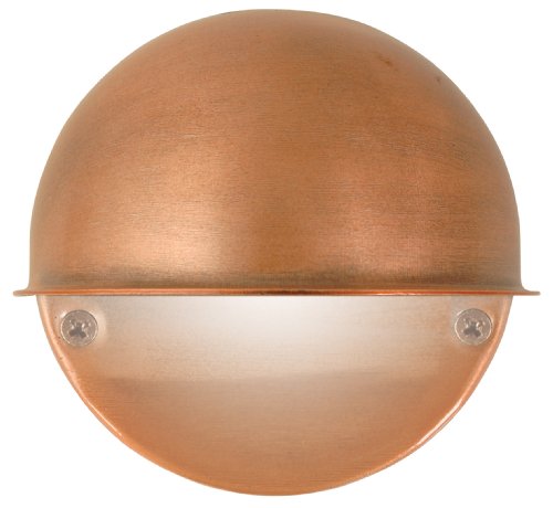 Moonrays 95734 Low Voltage Round Metal Surface Light with 7-Watt Bulb, Antique Bronze