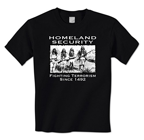 Homeland Security - Fighting Terrorism Since 1492 Native American Mens T-Shirt