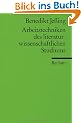 Arbeitstechniken des literaturwissenschaftlichen Studiums