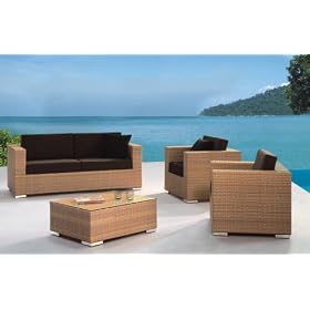 Modern Outdoor Furniture- Sofa and Club Chairs