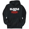Hoodie Mens Black " MY WIFE IS IMPORTED FROM Serbia GUARANTEED " Countries