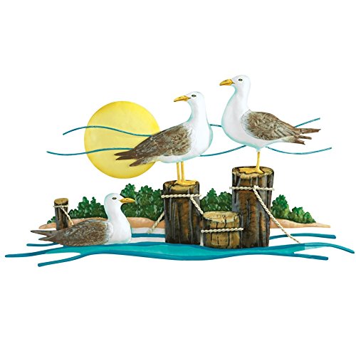 Seagulls on the Water Coastal Wall Art