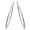 10k White Gold Inside-Out Diamond Hoop Earrings (1/4 cttw, I-J Color, I3 Clarity)