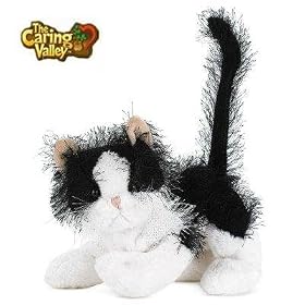 Webkinz CARING VALLEY - BLACK & WHITE CAT