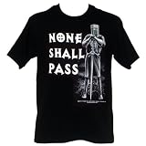 Monty Python and the Holy Grail Black Knight None Shall Pass Mens T-Shirt