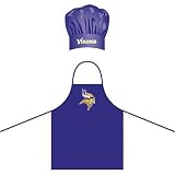 Minnesota Vikings NFL Barbeque Apron and Chef's Hat