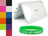 3 Cell Version - Polycarbonate Hard Shell Case for Acer Aspire One 8.9 Mini Laptop - Compatible with 3 Cell Standard Battery Only (NOT Compatible with Acer Aspire One 10.1-Inch Screen) + Bonus Young Micro TM Live Green Wristband