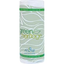 Green Heritage 585 Kitchen Paper Towel Roll, 2-Ply, 9" Width x 11" Length, White (Pack of 30)