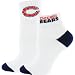 Chicago Bears Ladies Short Crew Roll Down Socks
