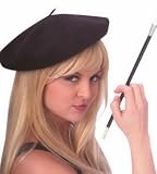 Trendy Knit French Costume Beret (cigarette holder sold separately)